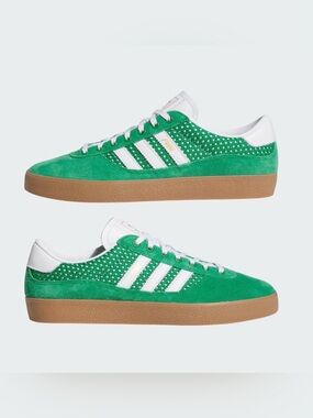 Adidas Green Suede Puig Indoor Sneakers  Women’s Size 7/Men’s Size 5.5